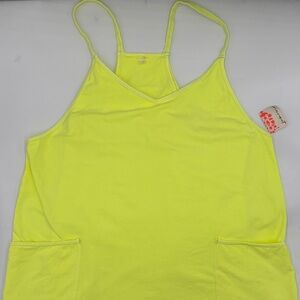 FP Movement Hot Shot Mini Dress in Sour Citrus